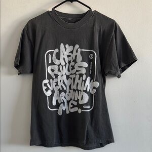 Graphic Tee in Charcoal
